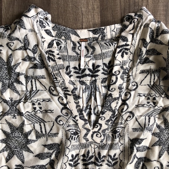 Free People Mia Tunic Ivory Top S - Picture 4 of 10